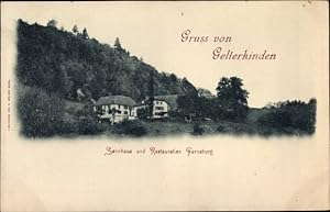 Ansichtskarte / Postkarte Gelterkinden Kt. Basel Land, Sennhaus und Restauration Farnsburg