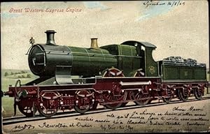 Imagen del vendedor de Ansichtskarte / Postkarte Britische Eisenbahn, Dampflok, Great Western Express Engine a la venta por akpool GmbH