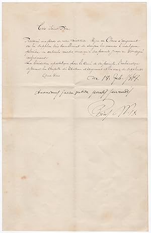 Pius IX., Pope (1792-1878) - Document signed with handwritten addition