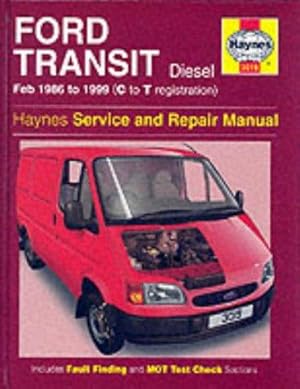 Seller image for Ford Transit Diesel (1986-99) Service and Repair Manual (Haynes Service and Repair Manuals) for sale by WeBuyBooks