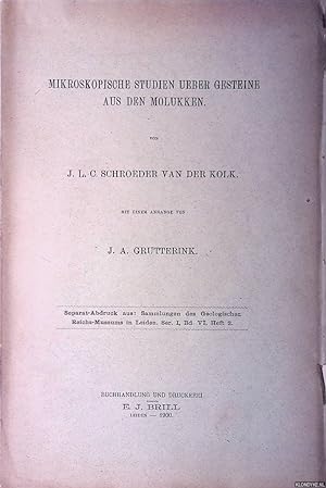 Image du vendeur pour Mikroskopische Studien ueber Gesteine aus den Molukken mis en vente par Klondyke