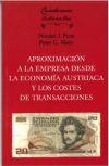 Immagine del venditore per Aproximacin a la empresa desde la economa austraca y los costes de transacciones venduto da Agapea Libros