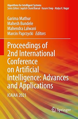 Imagen del vendedor de Proceedings of 2nd International Conference on Artificial Intelligence: Advances and Applications a la venta por moluna