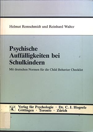Seller image for Psychische Aufflligkeiten bei Schulkindern : eine epidemiologische Untersuchung. for sale by books4less (Versandantiquariat Petra Gros GmbH & Co. KG)
