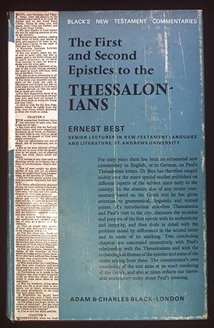 Immagine del venditore per A Commentary on the First and Second Epistles to the Thessalonians. Black's New Testament Commentaries venduto da books4less (Versandantiquariat Petra Gros GmbH & Co. KG)