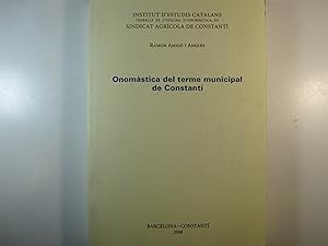 Imagen del vendedor de ONOMSTICA DEL TERME MUNICIPAL DE CONSTANT a la venta por Costa LLibreter