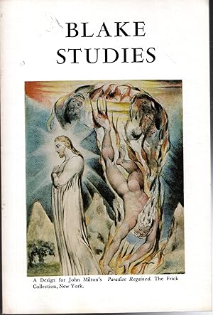 Seller image for BLAKE STUDIES. Volume 8. Numbers 2: for sale by Dorley House Books, Inc.