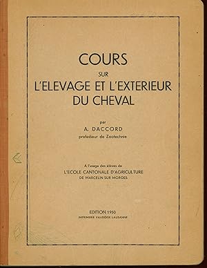 Cours sur l'élevage et l'extérieur du cheval