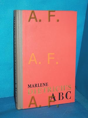 Seller image for Marlene Dietrichs Abc for sale by Antiquarische Fundgrube e.U.