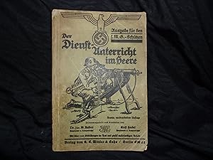 Seller image for Der Dienstunterricht im Heere, Ausgabe fr den S.M.G.-Schtzen, Edition de 1937 for sale by A La Recherche Du Temps Perdu