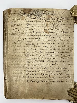 LEGAL MANUSCRIPT OF A FRENCH BUSINESSMAN AND DIPLOMAT - P. Expeditions Des Greffiers Traize Sols ...