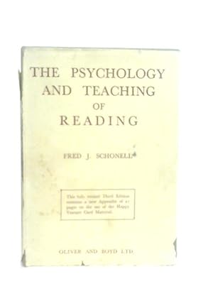 Bild des Verkufers fr The Psychology And Teaching Of Reading zum Verkauf von World of Rare Books