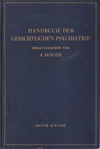 Handbuch der gerichtlichen Psychiatrie.