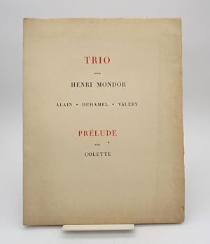 Image du vendeur pour Trio pour Henri Mondor mis en vente par L'Ancienne Librairie