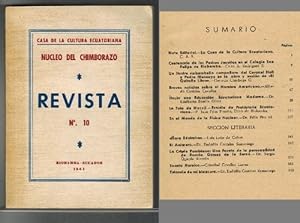 Immagine del venditore per Revista del Ncleo de Chimborazo de la Casa de la Cultura Ecuatoriana, N. 10. Vol. X, Riobamba, Ecuador, Setiembre de 1964. [RAREZA!]. venduto da La Librera, Iberoamerikan. Buchhandlung