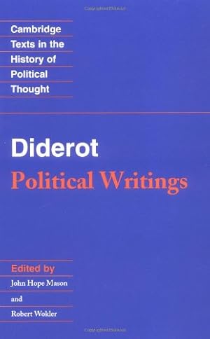 Image du vendeur pour Diderot: Political Writings (Cambridge Texts in the History of Political Thought) by Diderot, Denis [Paperback ] mis en vente par booksXpress