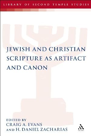 Seller image for Jewish and Christian Scripture as Artifact and Canon (The Library of Second Temple Studies) [Paperback ] for sale by booksXpress