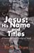 Seller image for Jesus: His Name and Titles: A Devotional and Theological Study [Soft Cover ] for sale by booksXpress