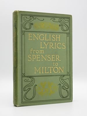 English Lyrics from Spenser to Milton: (The Endymion Series)