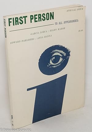 Seller image for First Person: vol. 1, #3, Spring-Summer 1961: Special Issue: To All Appearances for sale by Bolerium Books Inc.