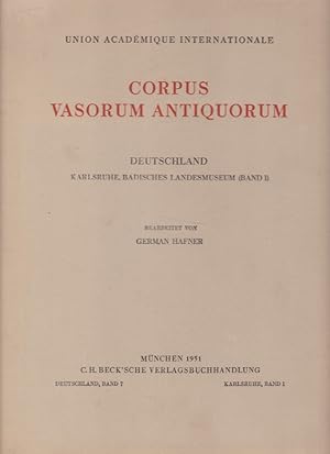 Imagen del vendedor de Corpus vasorum antiquorum - Karlsruhe, Badisches Landesmuseum. Bd 1. Deutschland; Teil: Bd. 7. a la venta por Fundus-Online GbR Borkert Schwarz Zerfa