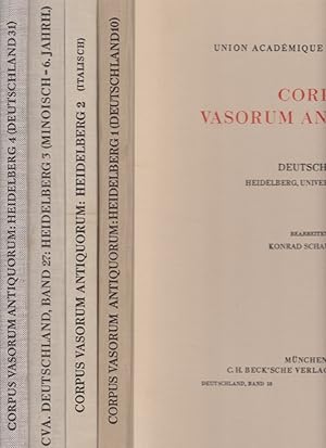 Seller image for Corpus vasorum antiquorum - Heidelberg, Universitt - 4 Bd.e = kpl. Hildegund Gropengiesser Bd. 4 / Deutschland; Teil: Bd. 10 u. 23, 27, 31: Heidelberg, Universitt. for sale by Fundus-Online GbR Borkert Schwarz Zerfa