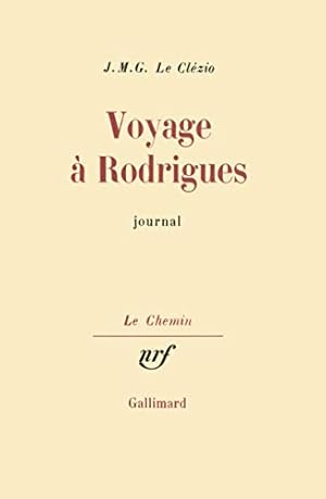 Seller image for Voyage Rodrigues: Journal for sale by WeBuyBooks