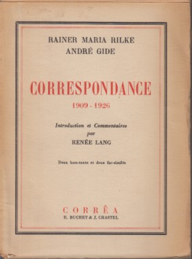 Correspondance. 1909-1926. Introduction et Commentaires par Renée Lang.