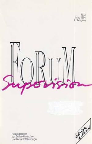 Seller image for Nr. 3; 1994; Forum Supervision. for sale by Fundus-Online GbR Borkert Schwarz Zerfa
