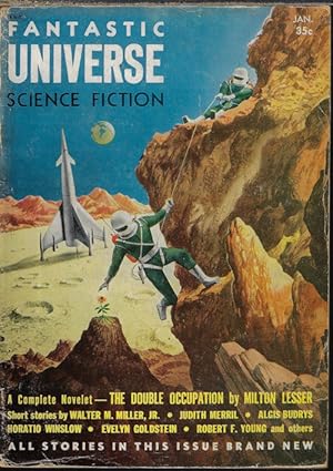 Imagen del vendedor de FANTASTIC UNIVERSE: January, Jan. 1955 a la venta por Books from the Crypt