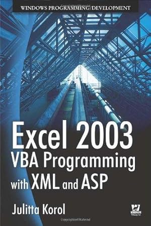 Bild des Verkufers fr Excel 2003 VBA Programming with XML and ASP zum Verkauf von WeBuyBooks