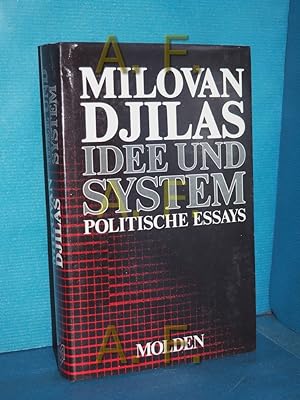 Seller image for Idee und System : politische Essays for sale by Antiquarische Fundgrube e.U.