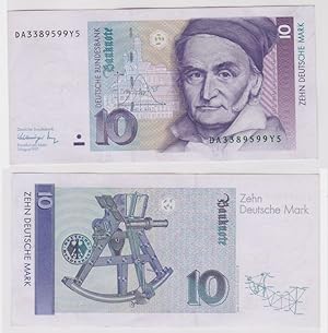 T146578 Banknote 10 DM Deutsche Mark Ro. 297a Schein 1.Aug. 1991 KN DA 3389599Y5