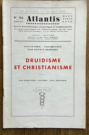 Revue Atlantis n°196 (mars-avril 1959) : Druidisme et Christianisme