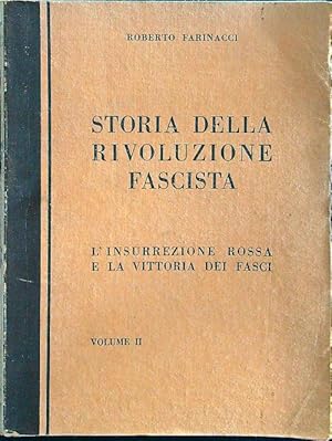 Bild des Verkufers fr Storia della rivoluzione fascista vol. II zum Verkauf von Librodifaccia