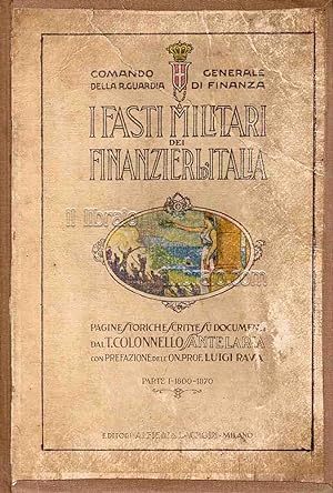 I fasti militari dei Finanzieri d'Italia. Parte Prima 1800-1870