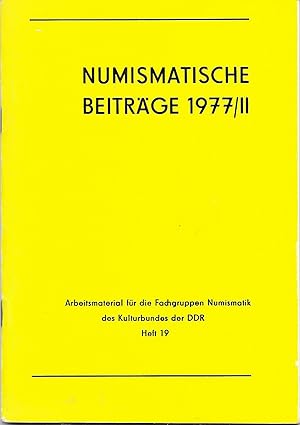 Numismatische Beiträge 1977/II (Heft 19)