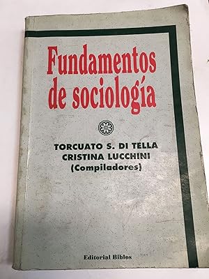 Seller image for Fundamentos de sociologia for sale by Libros nicos