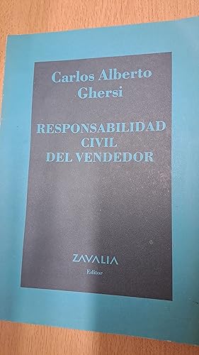 Imagen del vendedor de Responsabilidad civil del vendedor a la venta por Libros nicos