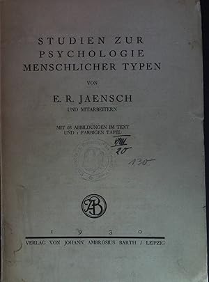 Seller image for Studien zur Psychologie menschlicher Typen. for sale by books4less (Versandantiquariat Petra Gros GmbH & Co. KG)