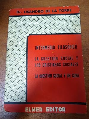 Imagen del vendedor de Intermedio Filosofico a la venta por Libros nicos