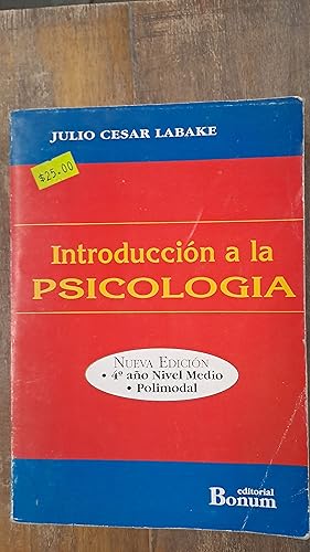 Imagen del vendedor de Introduccin a la Psicologia a la venta por Libros nicos