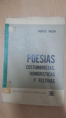 Imagen del vendedor de Poesias costumbristas, humoristicas y festivas a la venta por Libros nicos