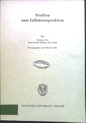 Imagen del vendedor de Studien zum Inflationsproblem. Schriften des Vereins fr Socialpolitik ; N.F., Bd. 80 a la venta por books4less (Versandantiquariat Petra Gros GmbH & Co. KG)