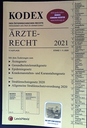 Seller image for rzterecht. Kodex des sterrerichischen Rechts ; bearbeitet von Dr. Lukas Strker, Kammeramtsdirektor der sterreichischen rztekammer. for sale by books4less (Versandantiquariat Petra Gros GmbH & Co. KG)