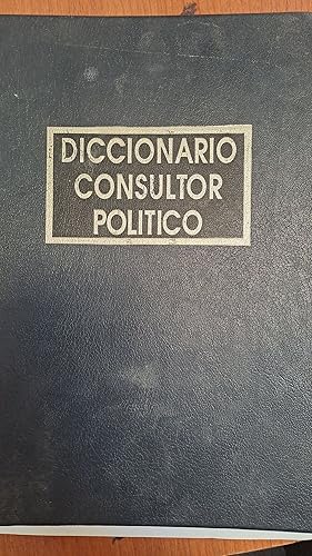 Seller image for Diccionario consultor politico for sale by Libros nicos