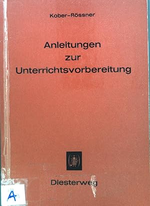 Seller image for Anleitungen zur Unterrichtsvorbereitung. for sale by books4less (Versandantiquariat Petra Gros GmbH & Co. KG)