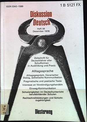 Seller image for Pragmatische und poetische Texte - in: Diskussion Deutsch, Heft 44 Dezember 1978. Zeitschrift fr Deutschlehrer aller Schulformen in Ausbildung und Praxis, 9. Jahrgang. for sale by books4less (Versandantiquariat Petra Gros GmbH & Co. KG)