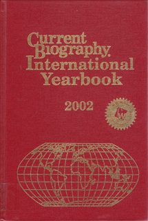 Seller image for Current Biography International Yearbook 2002 for sale by Never Too Many Books