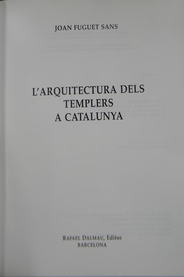 Imagen del vendedor de L arquitectura dels templers a Catalunya-JOAN FUGUET SANS a la venta por Libreria Sanchez